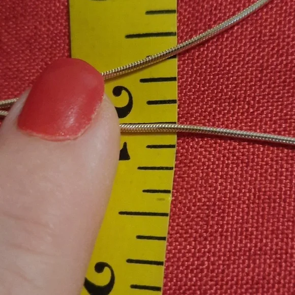 SNAKE CHAIN new.  sterling silver snake Italian 18 - Picture 6 of 6